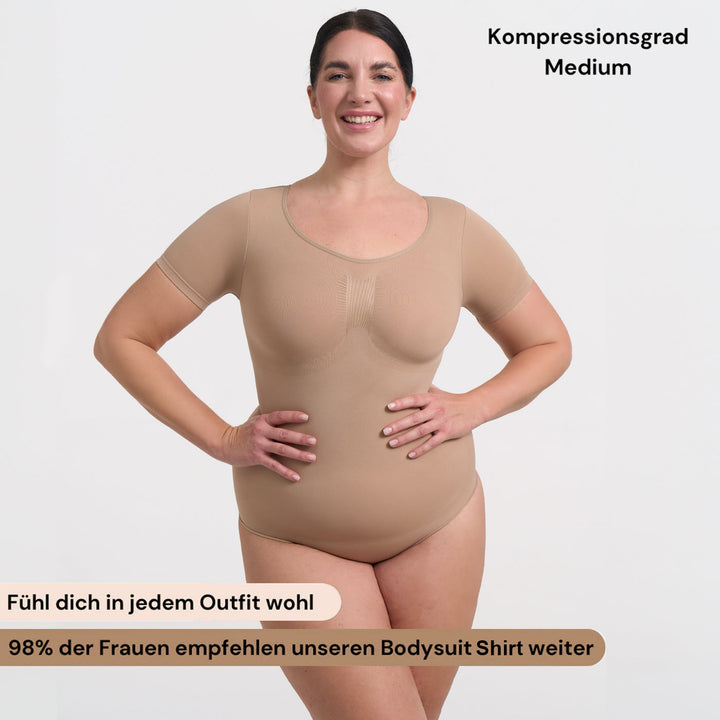 T-Shirt Bodysuit Sculpting Shapewear mit Slip - Mid Season