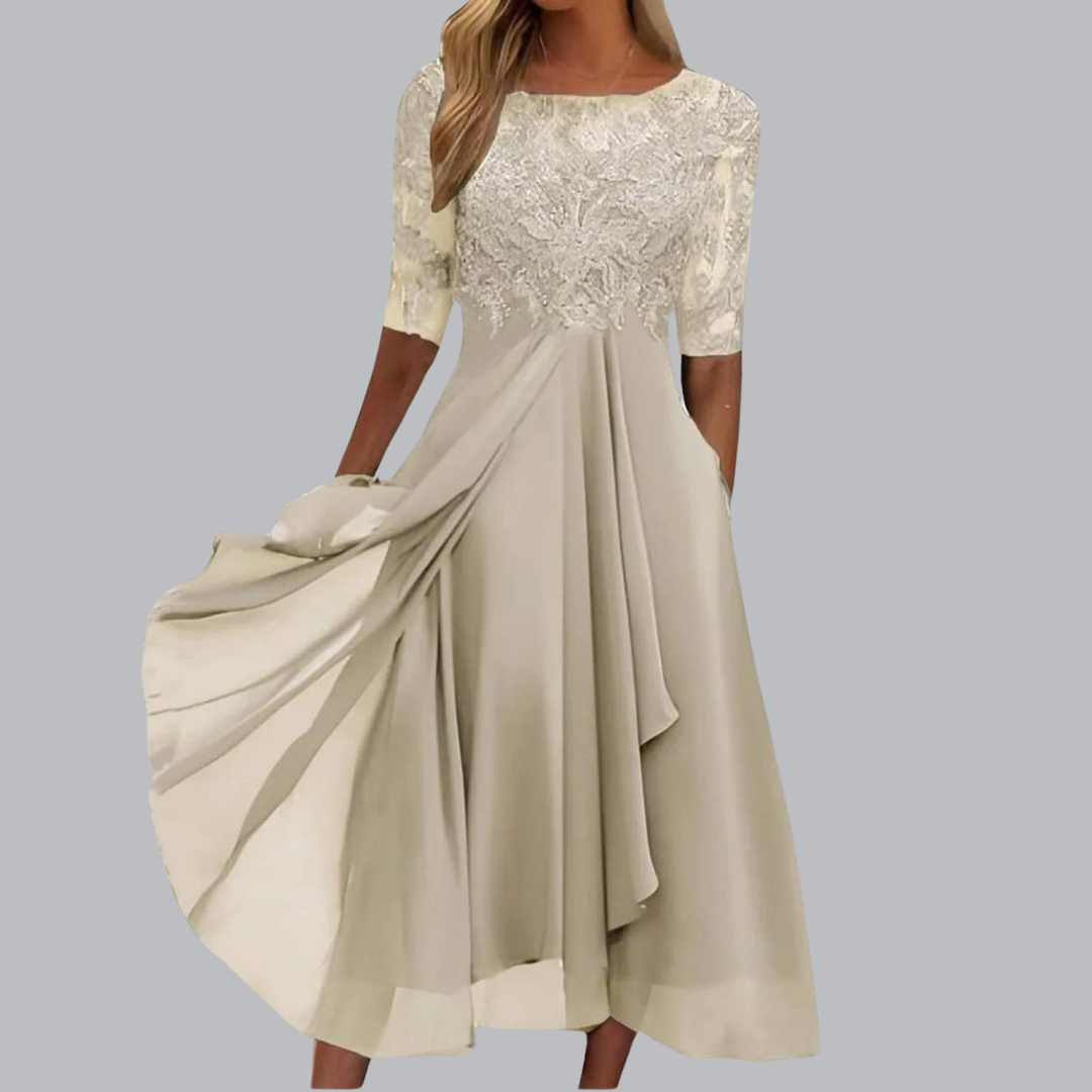 Hilde™ | Elegante abito in pizzo con design premium