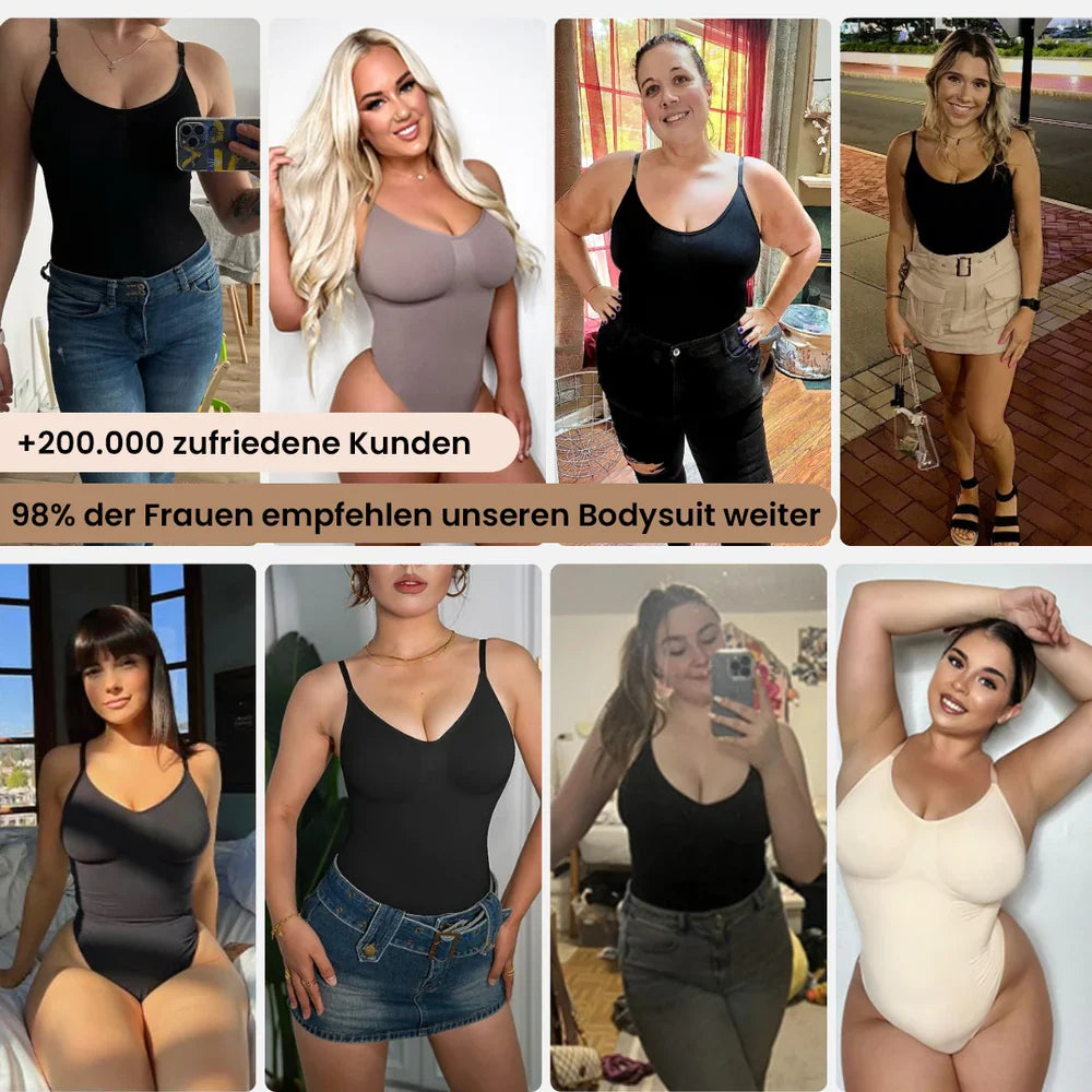 T-Shirt Bodysuit Sculpting Shapewear mit Slip - Mid Season