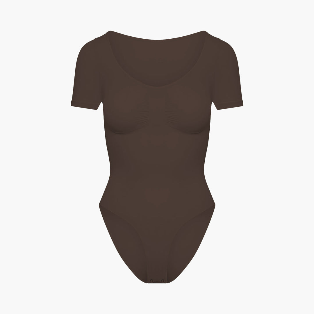 T-Shirt Bodysuit Sculpting Shapewear mit Slip - Mid Season