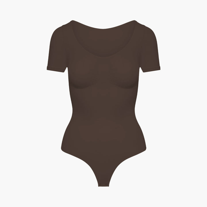 T-Shirt Bodysuit Sculpting Shapewear mit String - Mid Season