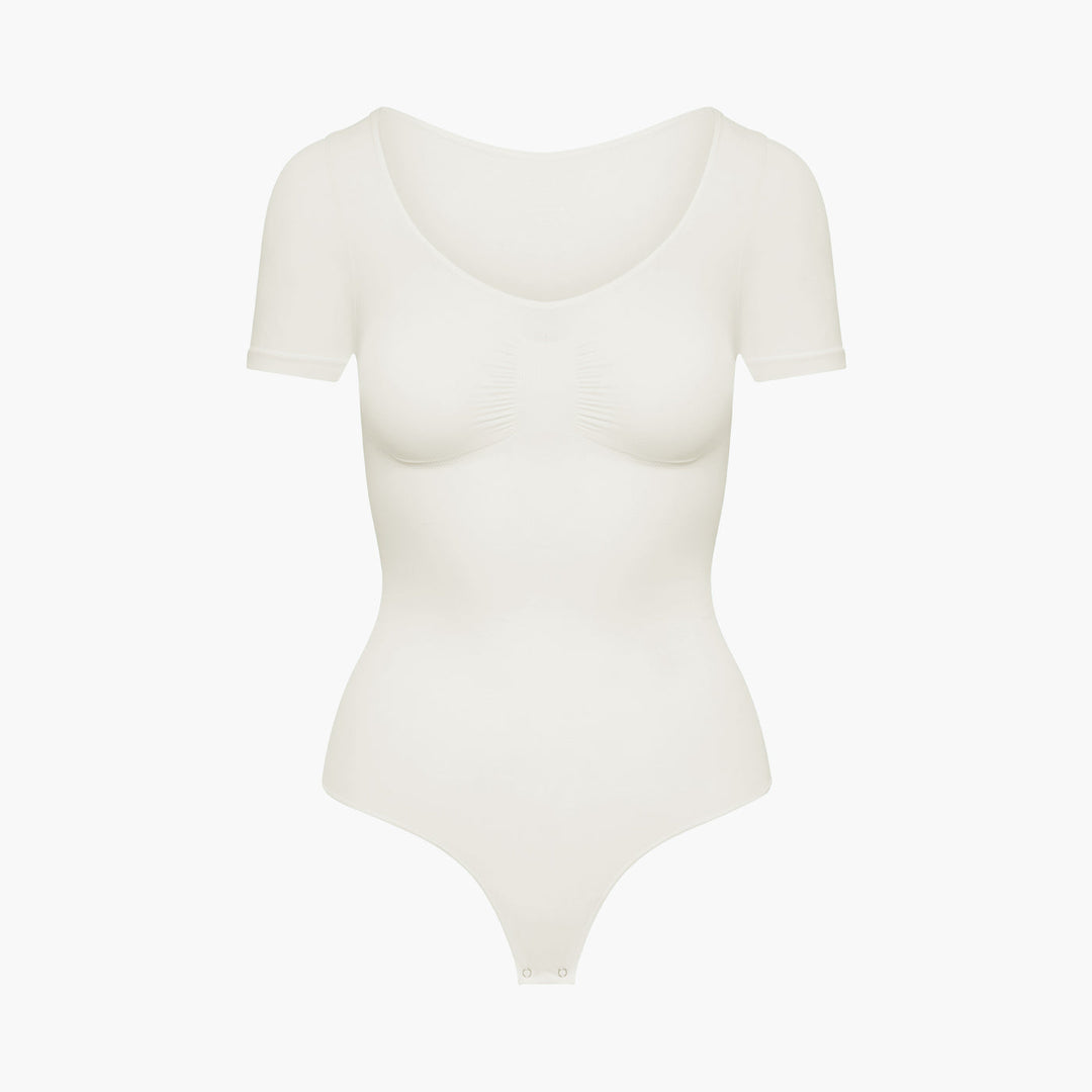 T-Shirt Bodysuit Sculpting Shapewear mit String - Mid Season