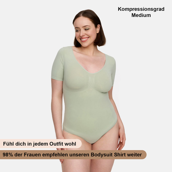 T-Shirt Bodysuit Sculpting Shapewear mit String - Mid Season