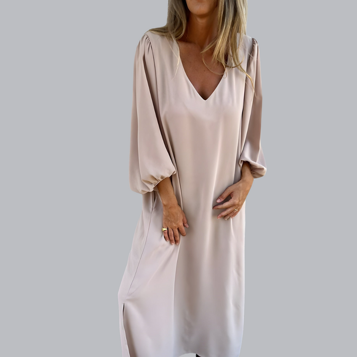 Cignoilde™ | Abito lungo boho con pratiche tasche