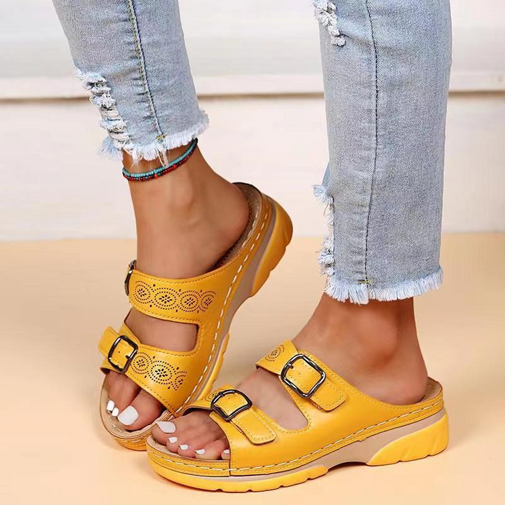 Liv™ | Sandali ortopedici in pelle