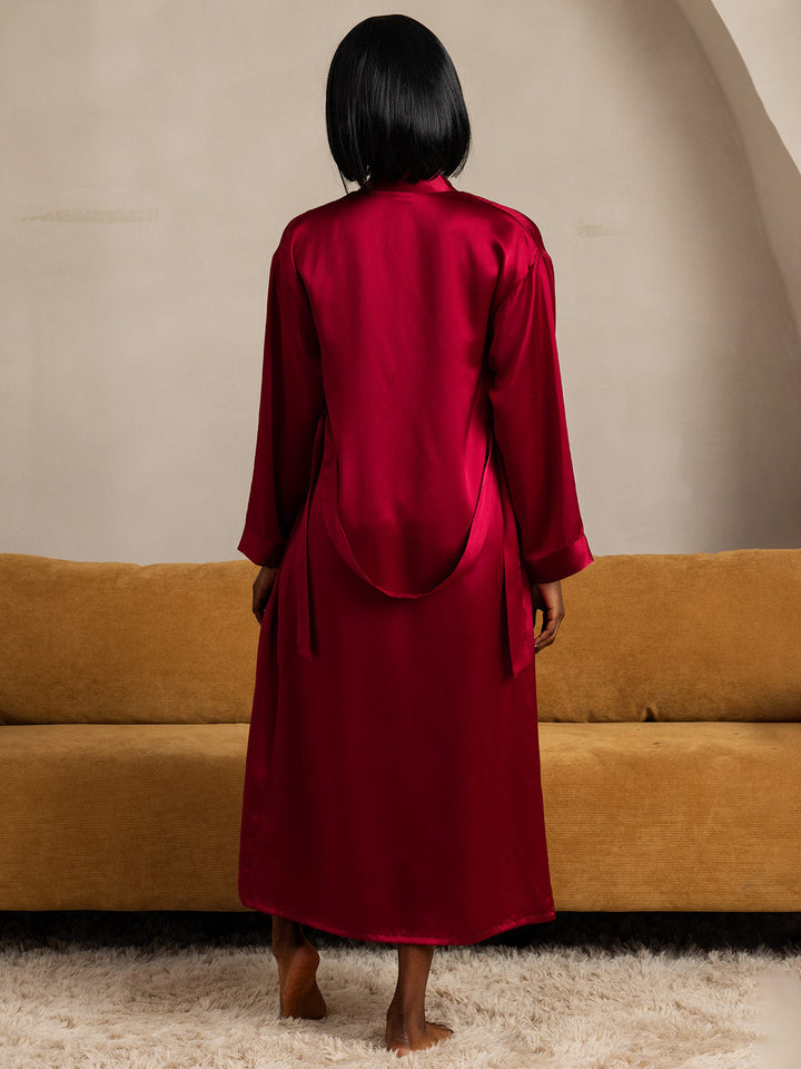 Women's Long Mulberry Silk Bathrobe