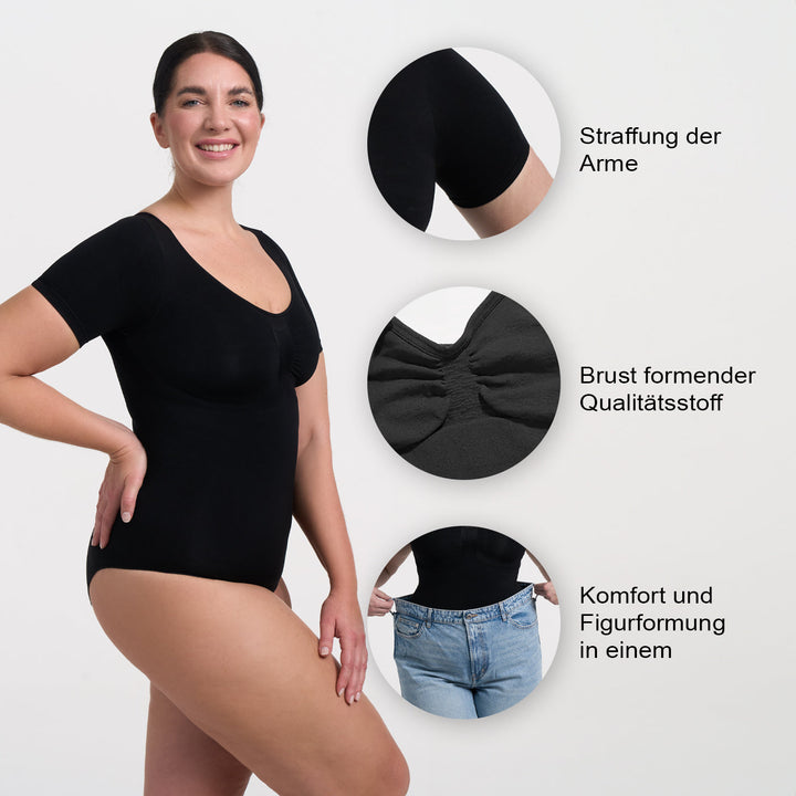 T-Shirt Bodysuit Sculpting Shapewear mit Slip - Mid Season