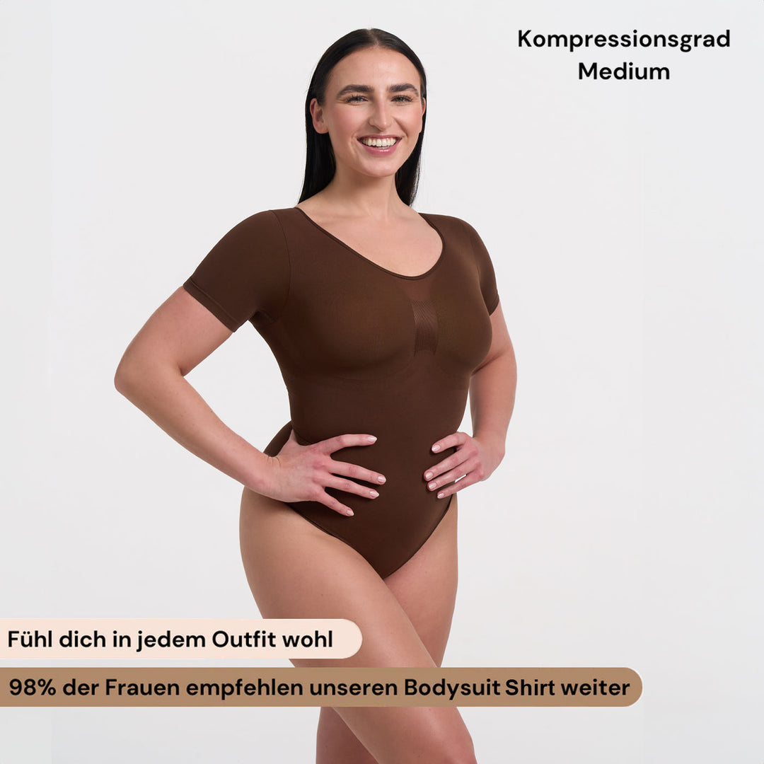 T-Shirt Bodysuit Sculpting Shapewear mit Slip - Mid Season