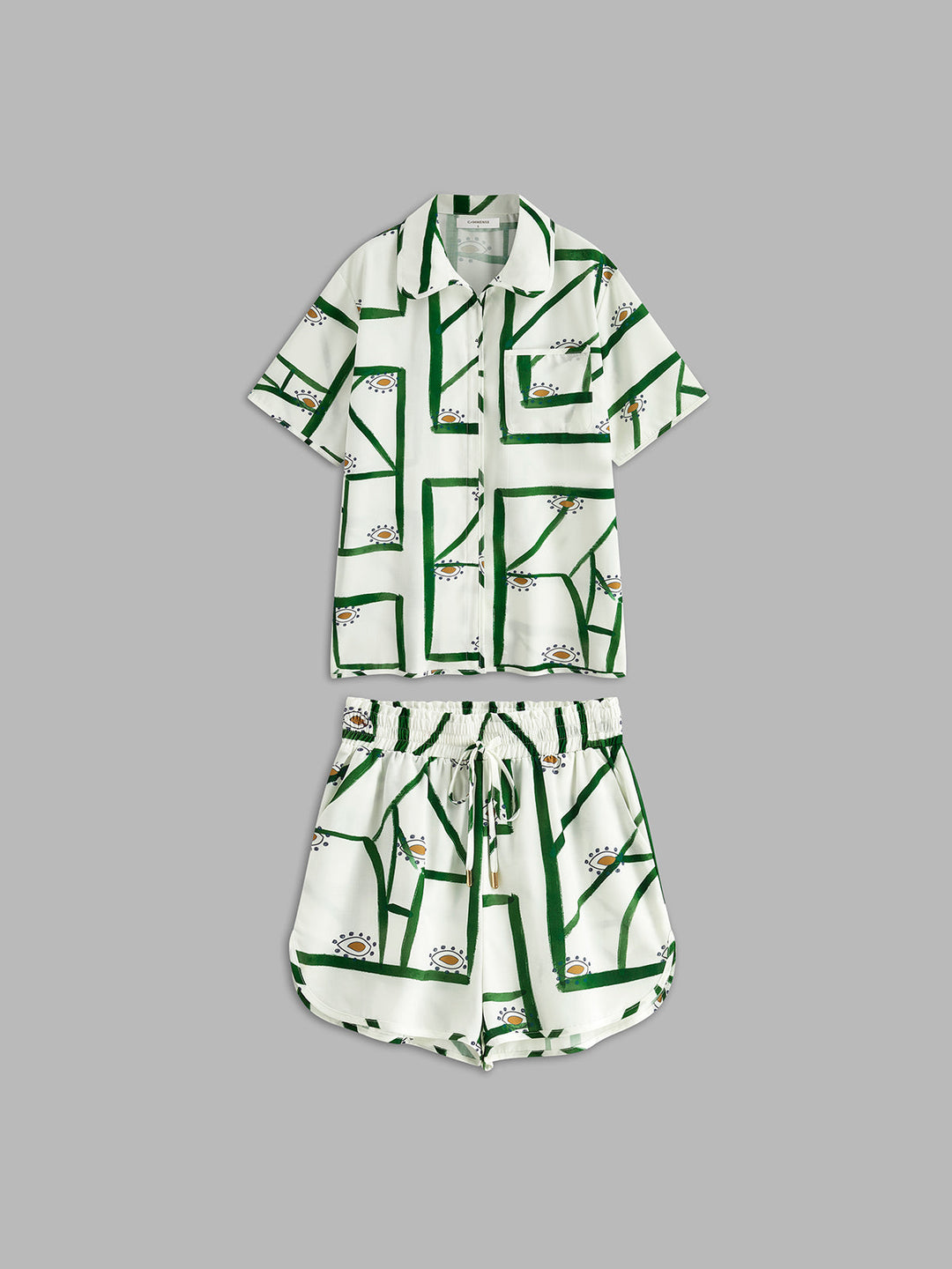 Set di pantaloncini con coulisse stampati