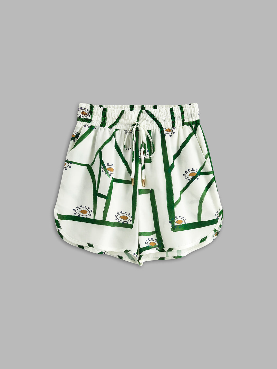Set di pantaloncini con coulisse stampati