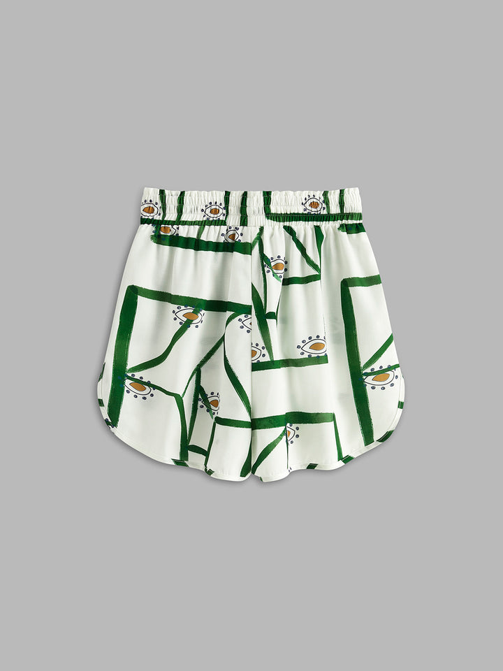 Set di pantaloncini con coulisse stampati