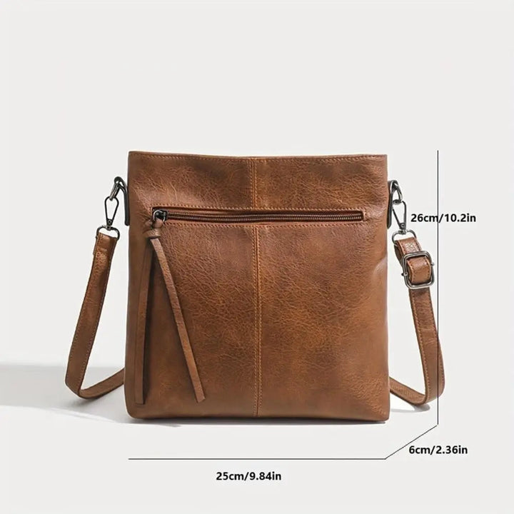 Borsa a tracolla quadrata retrò Lena