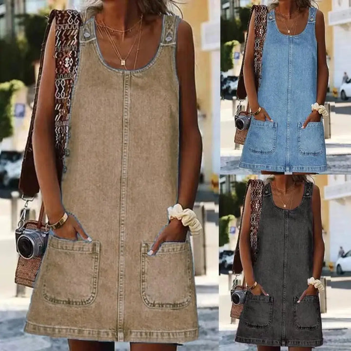 Beatrix | Elegante Denimjurk voor Elke Dag