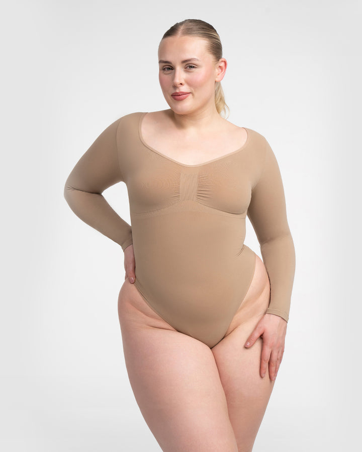 Bodysuit Sculpting Shape wear Long sleeve - Mid Season