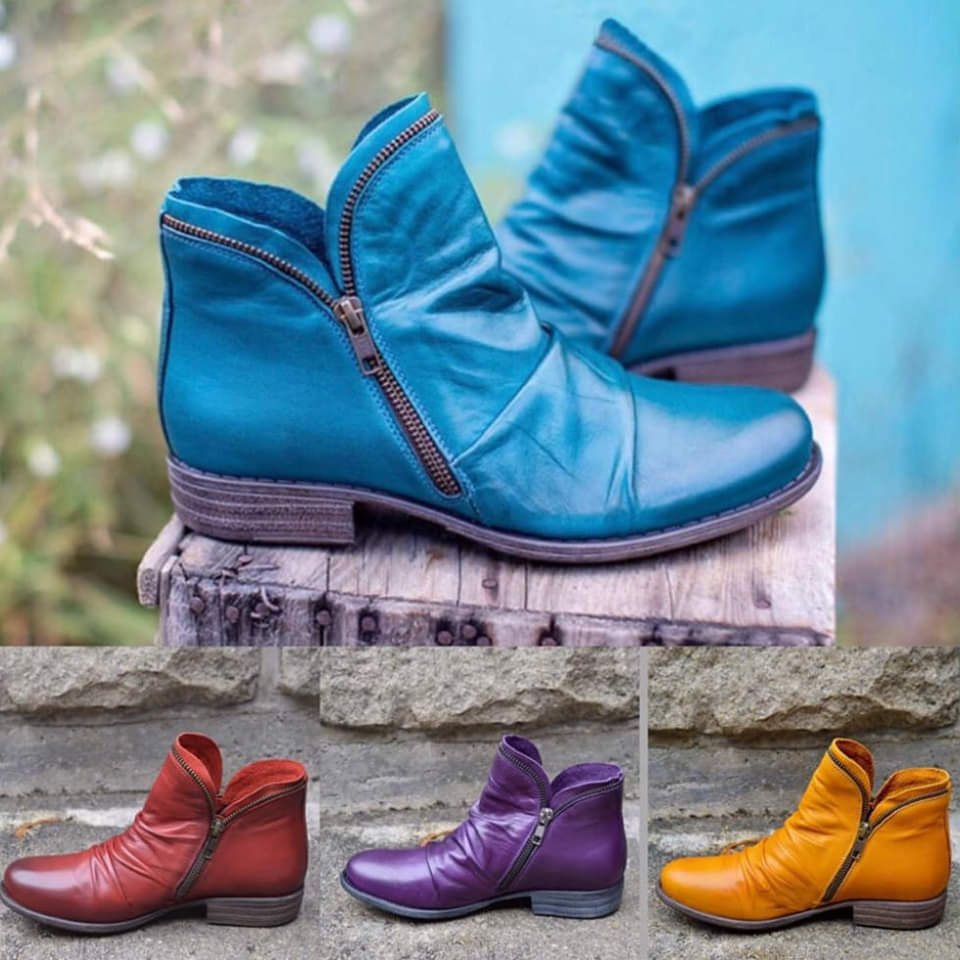 Mirelle™ | Stivali in pelle con cerniera
