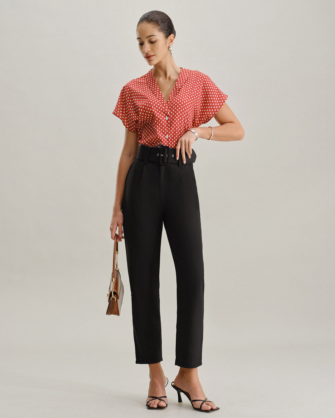 Black Straight Pegged Pants