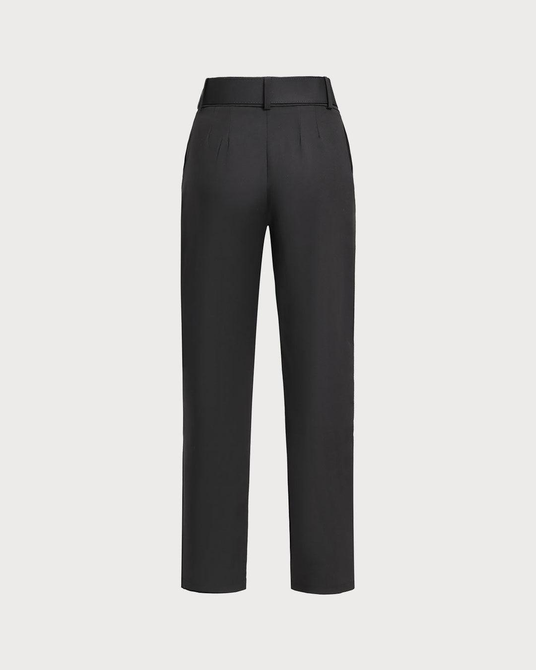 Black Straight Pegged Pants